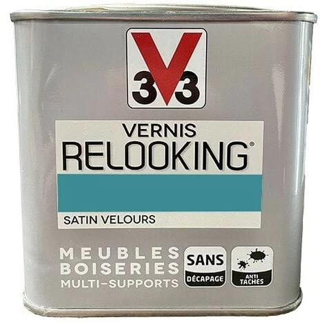 V33 Vernis Relooking Turquoise Tropical Satin Velours 0,5 L - Turquoise Tropical V33 Vernis Relooking Turquoise Tropical Satin Velours 0,5 L - Turquoise Tropical -V33 Soldes 34859994 1