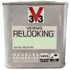 V33 Vernis Relooking Vert Amande Satin Velours 0,5 L - Vert Amande