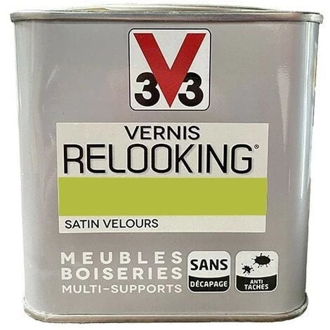 V33 Vernis Relooking Vert Disco Satin Velours 0,5 L - Vert disco V33 Vernis Relooking Vert Disco Satin Velours 0,5 L - Vert Disco -V33 Soldes 34860314 1