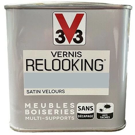 V33 Vernis Relooking Zinc Satin Velours 0,5 L - Zinc V33 Vernis Relooking Zinc Satin Velours 0,5 L - Zinc -V33 Soldes 34860384 1