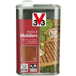 V33 Huile V33 Mobiliers Classique Teck Mat, 1 L 3 V33 Huile V33 Mobiliers Classique Teck Mat, 1 L -V33 Soldes 35176324 4