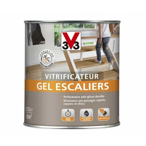 V33 Vitrificateur gel escalier V33, incolore satiné, 0.75 l V33 Vitrificateur Gel Escalier V33, Incolore Satiné, 0.75 L -V33 Soldes 35656095 1