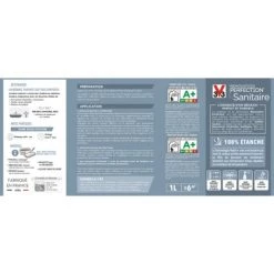 Peinture Sanitaire Rénovation Perfection® V33 Blanc Satin 1L -V33 Soldes 56812218 3