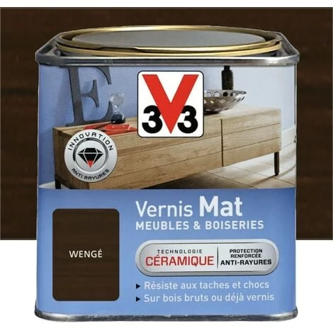 Vernis V33 Meubles et Boiseries Mat Wengé 0,75 L Vernis V33 Meubles Et Boiseries Mat Wengé 0,75 L -V33 Soldes 58047623 1
