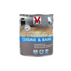 V33 Vitrificateur Cuisine & Bains Incolore | 0,75 L Finition : Satin - Incolore