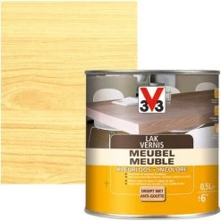 Vernis Meuble V33 InColore Satiné 500ml - Incolore