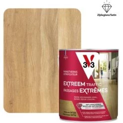 Vitrificateur Parquet V33 Extreme Protection Chêne Moyen Satiné 2,5L - Chêne Moyen