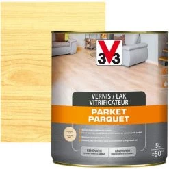 Vitrificateur Parquet V33 Incolore Mat 5L - Incolore -V33 Soldes 61228810 3