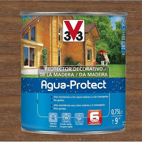 V33 Protection pour bois Agua-Protect Chêne Foncé 0.75L V33 Protection Pour Bois Agua-Protect Chêne Foncé 0.75L -V33 Soldes 70408715 1