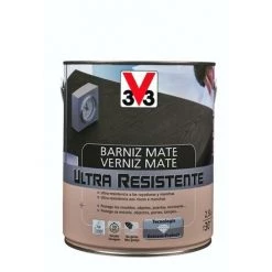 V33 Vernis Intérieur Mat Ultra-résistant 750mL Incolore 2,5 L
