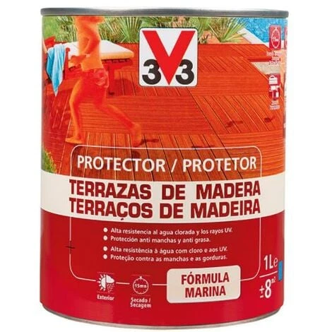V33 Protecteur de terrasse en bois "classique" incolore 1L V33 Protecteur De Terrasse En Bois "classique" Incolore 1L -V33 Soldes 70408746 1