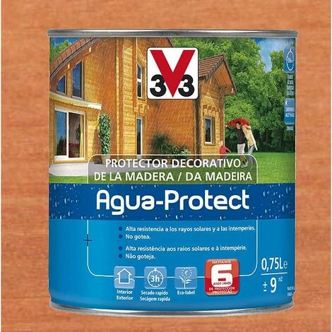 V33 Protection pour bois Agua-Protect Chêne Doré 0.75L V33 Protection Pour Bois Agua-Protect Chêne Doré 0.75L -V33 Soldes 70408761 1