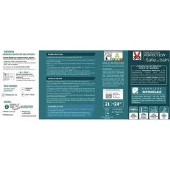 Peinture Salle De Bain V33 Rénovation Perfection Bleu Lagon 0,75 L -V33 Soldes 72451223 4