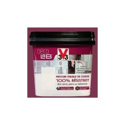 Déco LAB Peinture Meuble De Cuisine 100% V33 Résistant Aubergine 0,75 L - Aubergine