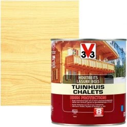 Lasure Chalets V33 High Protection InColore Satiné 750ml - Incolore