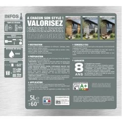 Lasure Haute Protection V33 Les Opaques Châtaigne 1 L -V33 Soldes lasure haute protection v33 les opaques chataigne 1 l L 480385 56667310 4