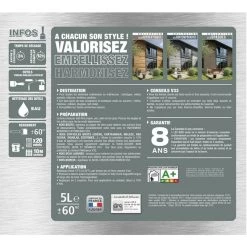 Lasure Haute Protection V33 Les Opaques Réglisse 1 L -V33 Soldes lasure haute protection v33 les opaques reglisse 1 l L 480385 60630128 4