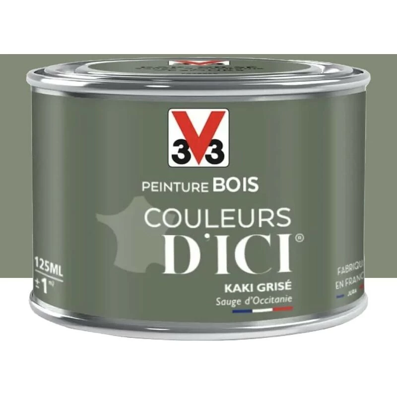 Peinture bois V33 Couleurs d'ICI Kaki grisé 0,125 L - Kaki grisé Peinture Bois V33 Couleurs D'ICI Kaki Grisé 0,125 L - Kaki Grisé -V33 Soldes peinture bois v33 couleurs dici kaki grise 0125 l kaki grise L 480385 59485723 1