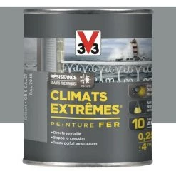 Peinture Fer Climat Extrême Mat 0,5L (teinte Au Choix) V33 - Plusieurs Modèles Disponibles