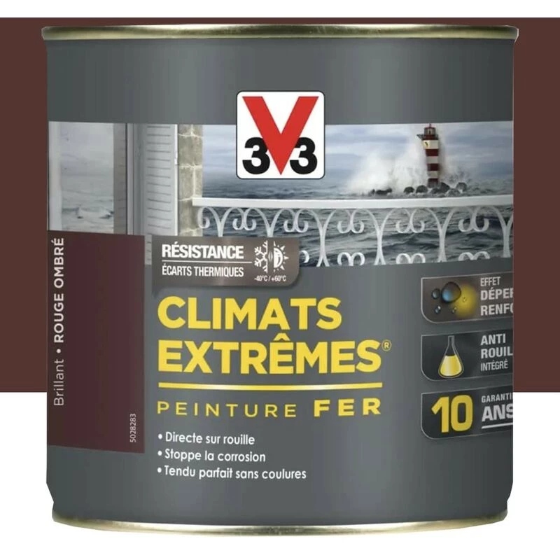 Peinture Fer V33 Climats Extrêmes Rouge ombré Mat 0,5 L - Rouge ombré Peinture Fer V33 Climats Extrêmes Rouge Ombré Mat 0,5 L - Rouge Ombré -V33 Soldes peinture fer v33 climats extremes rouge ombre mat 05 l rouge ombre L 480385 34860229 1