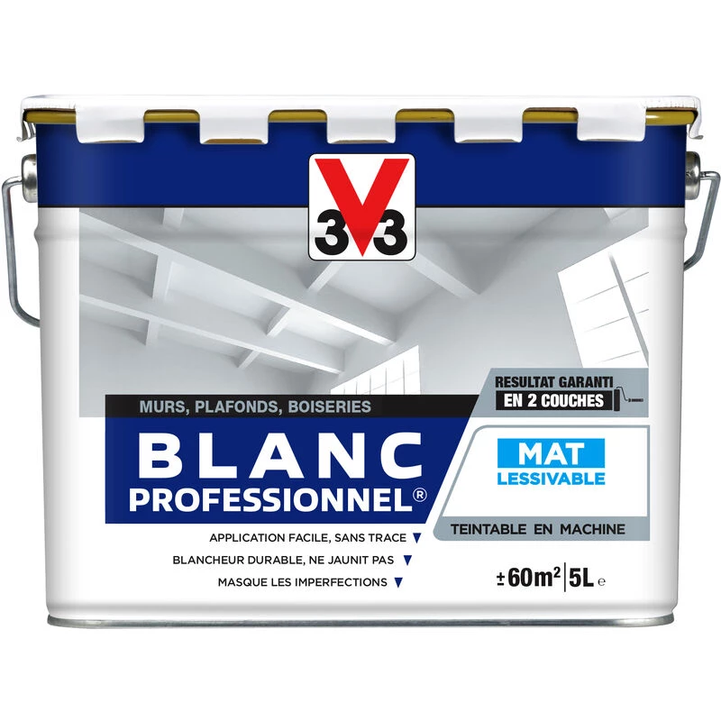 Peinture intérieure Blanc professionnel® Blanc mat 10 L V33 - Blanc Peinture Intérieure Blanc Professionnel® Blanc Mat 10 L V33 - Blanc -V33 Soldes peinture interieure blanc professionnel blanc mat 10 l v33 blanc L 20065459 36908982 1
