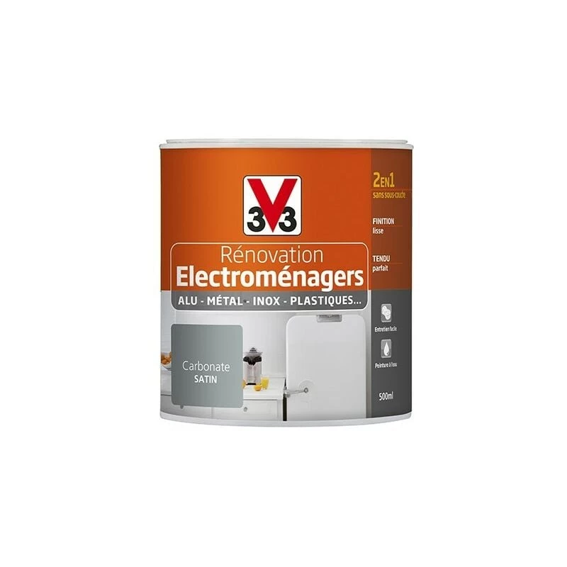 Peinture V33 Rénovation Electroménagers 0,5L Carbonate 0,5 L - Carbonnate 1 Peinture V33 Rénovation Electroménagers 0,5L Carbonate 0,5 L - Carbonnate
