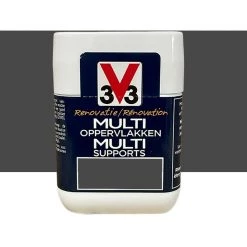 Peinture V33 Rénovation Multi-Supports Anthracite (testeur) 0,075 L - Anthracite