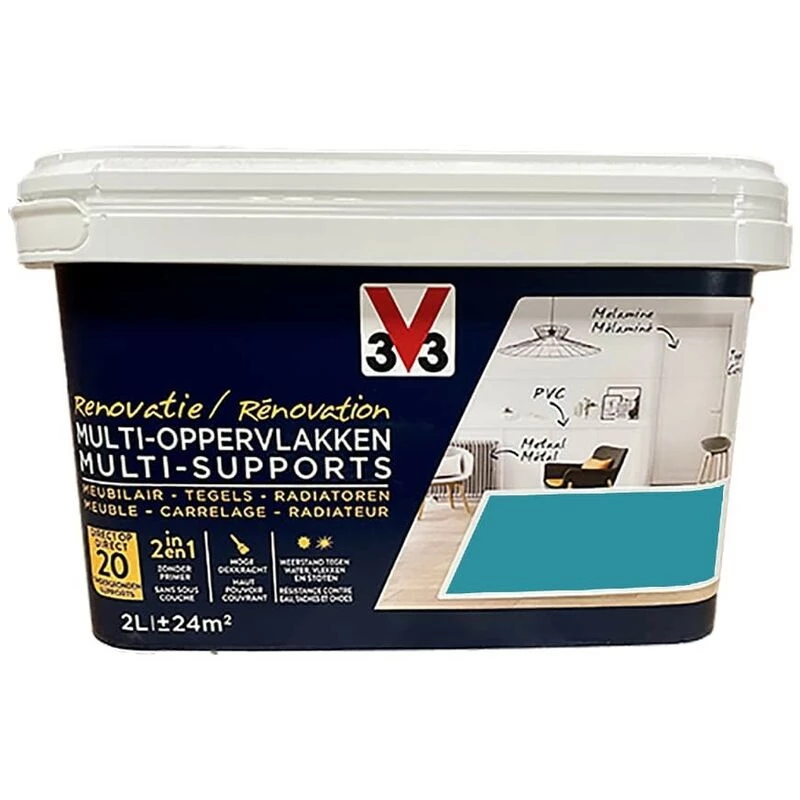 Peinture V33 Rénovation Multi-Supports Bleu batik 2 L - Bleu batik Peinture V33 Rénovation Multi-Supports Bleu Batik 2 L - Bleu Batik -V33 Soldes peinture v33 renovation multi supports bleu batik 2 l bleu batik L 480385 54349738 1