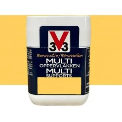 Peinture V33 Rénovation Multi-Supports Jaune Tournesol (testeur) 0,075 L - Jaune Tournesol