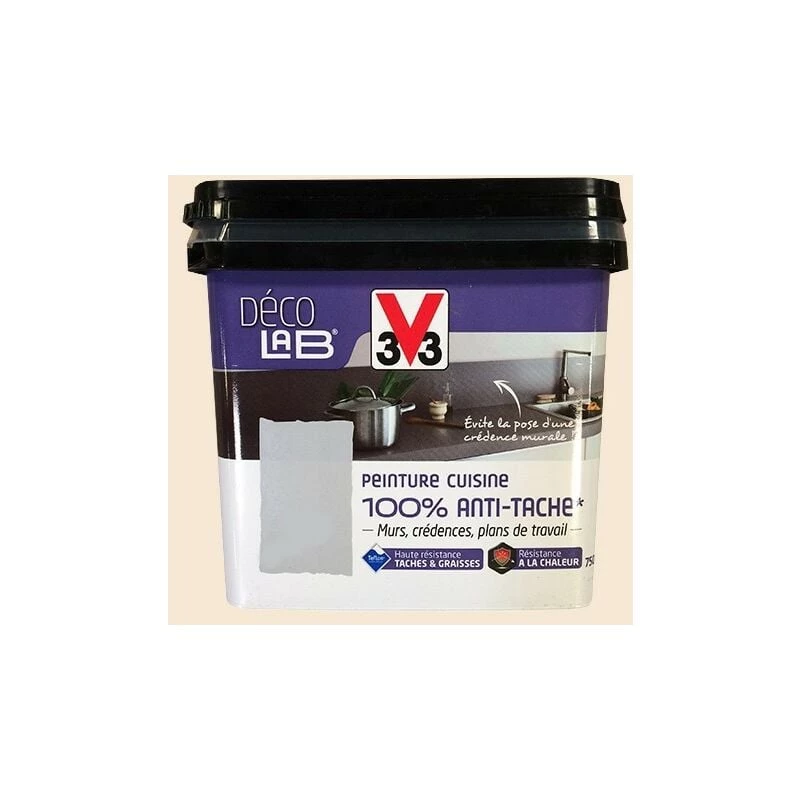 V33 Déco LAB Peinture Cuisine 100% Anti-Tâche Ivoire 0,75 L - Ivoire V33 Déco LAB Peinture Cuisine 100% Anti-Tâche Ivoire 0,75 L - Ivoire -V33 Soldes v33 deco lab peinture cuisine 100 anti tache ivoire 075 l ivoire L 480385 15294070 1