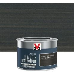 V33 Lasure V33 Hp Les Contemporaines 8 Ans Chêne Graphite Satiné 0.125 L