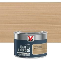 V33 Lasure V33 Hp Les Contemporaines 8 Ans épicéa Fumé Satiné 0.125 L