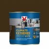 V33 Peinture Bois Extérieur Climats Extrêmes® V33, Brun Normand Satiné 0.5 L