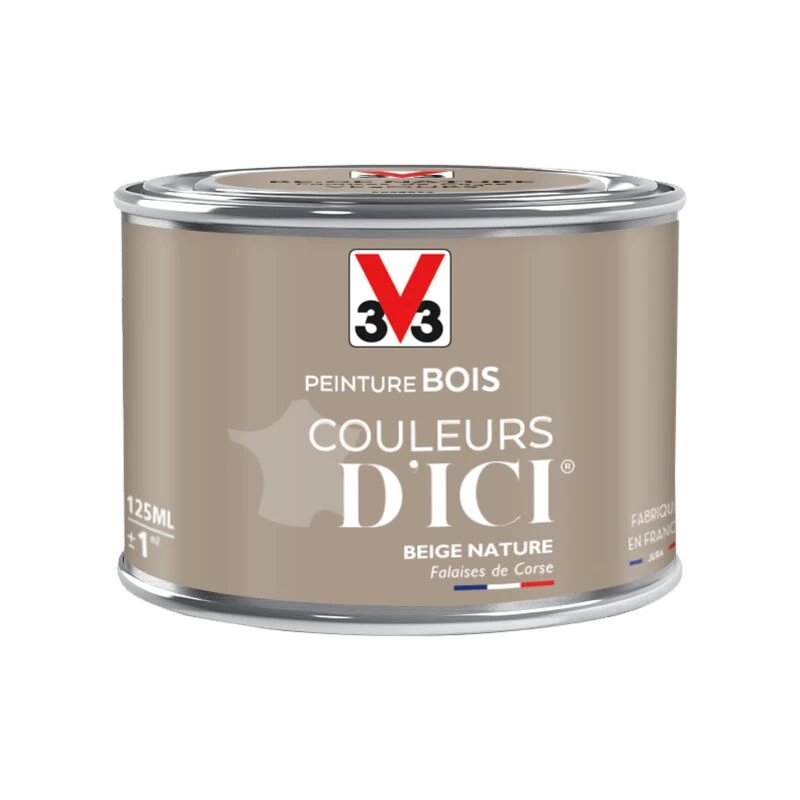 V33 Peinture Bois Extérieur Couleurs D'ici® V33, Beige Nature Velours 0.125 L 5 V33 Peinture Bois Extérieur Couleurs D'ici® V33, Beige Nature Velours 0.125 L – Image 5
