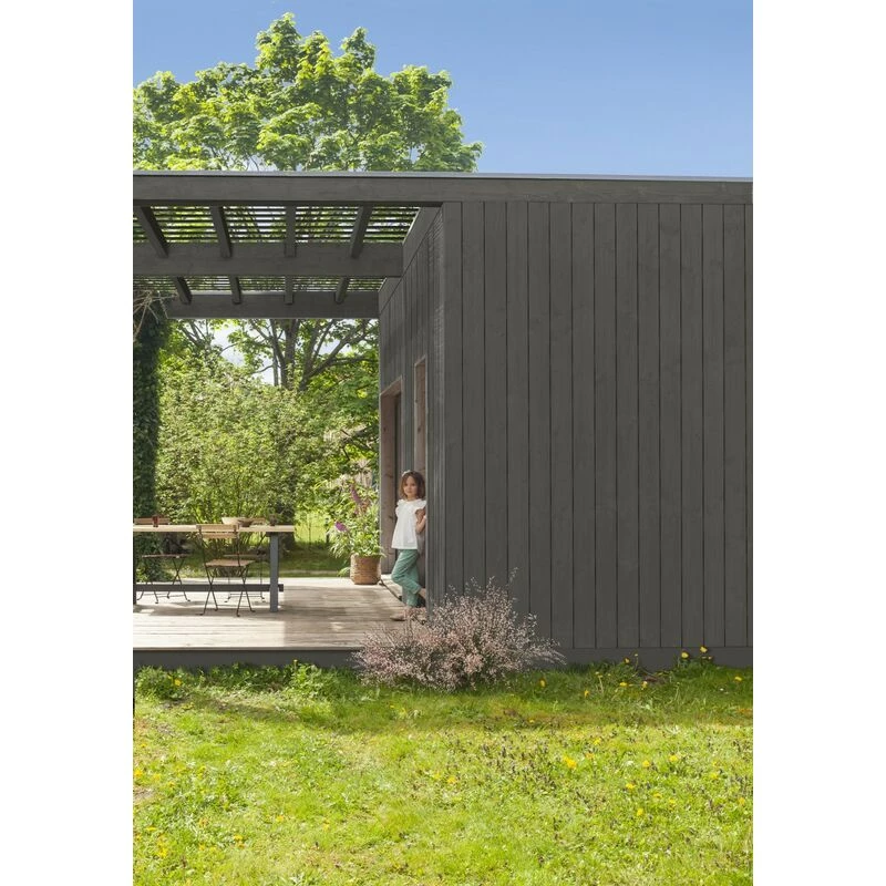 V33 Peinture Bois Extérieur Couleurs D'ici® V33, Gris Feutré Velours 0.5 L 3 V33 Peinture Bois Extérieur Couleurs D'ici® V33, Gris Feutré Velours 0.5 L – Image 3