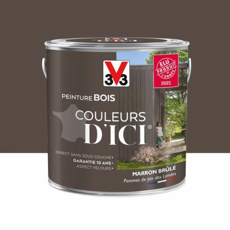 V33 Peinture bois extérieur Couleurs d'ici® V33, marron brûlé velours 2 l V33 Peinture Bois Extérieur Couleurs D'ici® V33, Marron Brûlé Velours 2 L -V33 Soldes v33 peinture bois exterieur couleurs dici v33 marron brule velours 2 l L 821 53036962 1