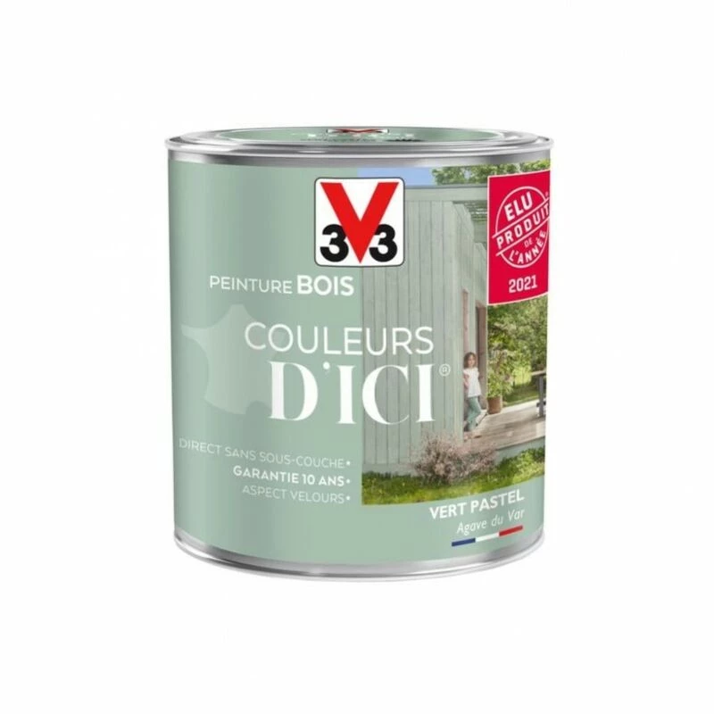 V33 Peinture bois extérieur Couleurs d'ici® V33, vert pastel velours 0.5 l V33 Peinture Bois Extérieur Couleurs D'ici® V33, Vert Pastel Velours 0.5 L -V33 Soldes v33 peinture bois exterieur couleurs dici v33 vert pastel velours 05 l L 821 36525949 5