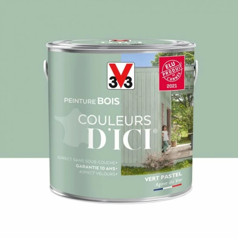 V33 Peinture bois extérieur Couleurs d'ici® V33, vert pastel velours 2 l V33 Peinture Bois Extérieur Couleurs D'ici® V33, Vert Pastel Velours 2 L -V33 Soldes v33 peinture bois exterieur couleurs dici v33 vert pastel velours 2 l L 821 53036934 1