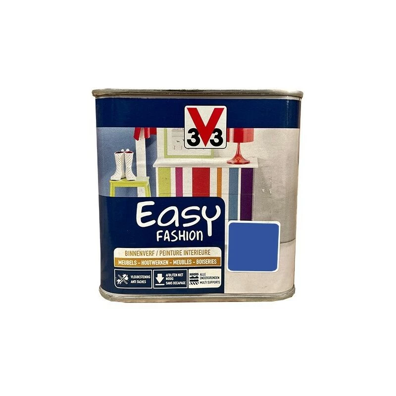 V33 Peinture Easy Fashion Bleu Electrique Satin 0,5 L - Bleu électrique V33 Peinture Easy Fashion Bleu Electrique Satin 0,5 L - Bleu électrique -V33 Soldes v33 peinture easy fashion bleu electrique satin 05 l bleu electrique L 480385 34859842 1