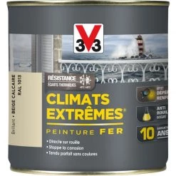 V33 Peinture Fer Extérieur Climats Extrêmes® V33 Beige Calcaire Brillant 0.5 L 3 V33 Peinture Fer Extérieur Climats Extrêmes® V33 Beige Calcaire Brillant 0.5 L -V33 Soldes v33 peinture fer exterieur climats extremes v33 beige calcaire brillant 05 l L 821 35176383 4