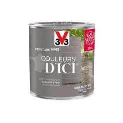 V33 Peinture Fer Extérieur Couleurs D'ici® V33 Gris Flotté Velours 0.5 L -V33 Soldes v33 peinture fer exterieur couleurs dici v33 gris flotte velours 05 l L 821 56928565 5
