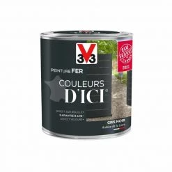 V33 Peinture Fer Extérieur Couleurs D'ici® V33 Gris Noir Velours 0.5 L -V33 Soldes v33 peinture fer exterieur couleurs dici v33 gris noir velours 05 l L 821 53635727 5