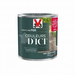 V33 Peinture Fer Extérieur Couleurs D'ici® V33 Vert Profond Velours 0.5 L -V33 Soldes v33 peinture fer exterieur couleurs dici v33 vert profond velours 05 l L 821 53036940 5