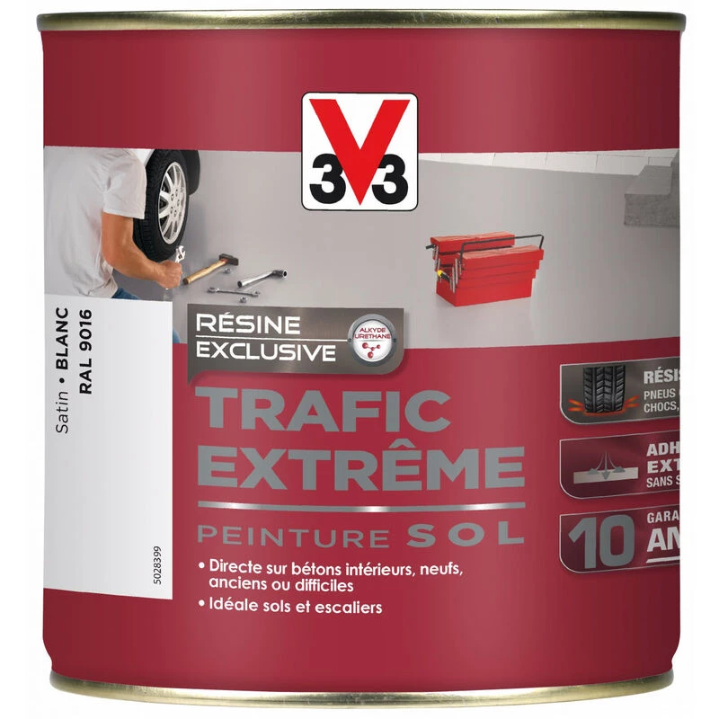 V33 Peinture Sol Résine Trafic Extrême Blanc 2,5 L - Blanc V33 Peinture Sol Résine Trafic Extrême Blanc 2,5 L - Blanc -V33 Soldes v33 peinture sol resine trafic extreme blanc 25 l blanc L 46633 59670158 1