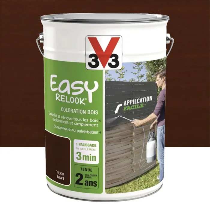 V33 Soldes -V33 Soldes v33easy relook coloration bois teck mat 5 l